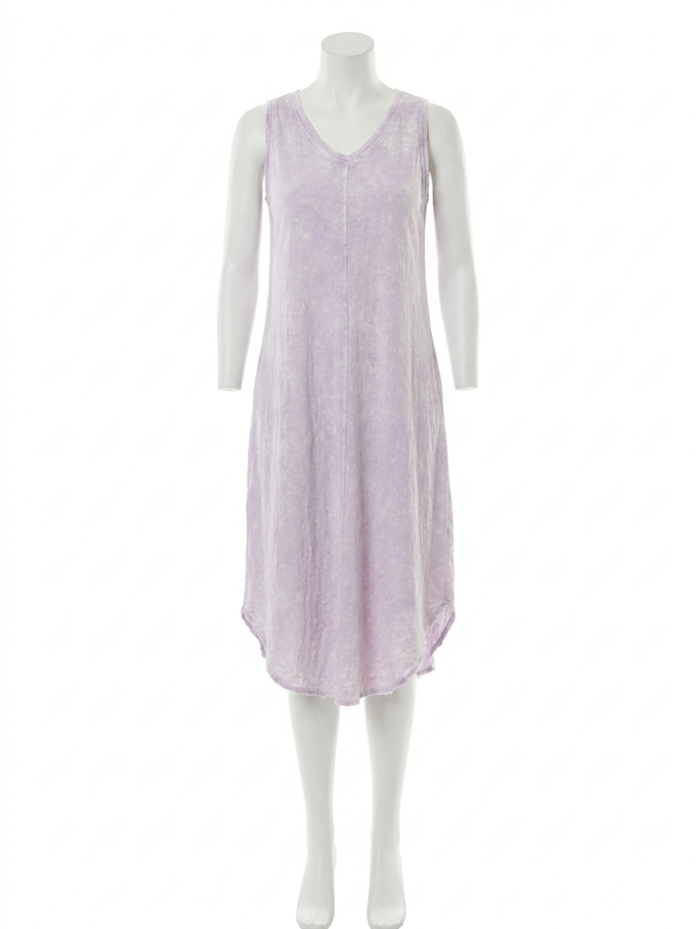 NEW CHARLIE B snow wash slub dress in iris